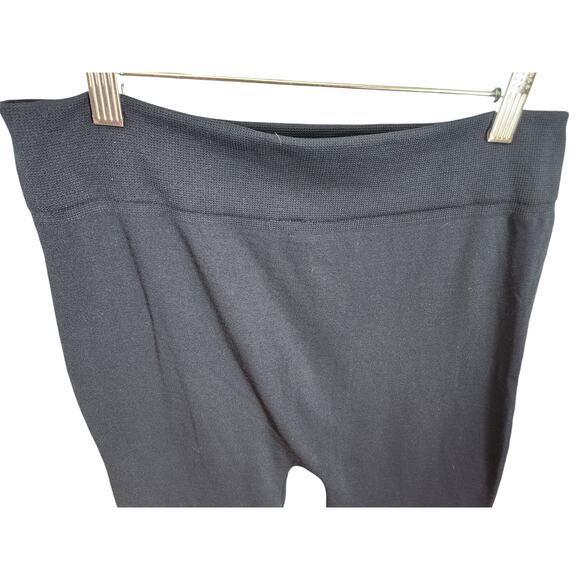 *5 for $25* Sofra NWT One Size Plus Size Navy Fleece Semaless Leggings - Picture 8 of 9